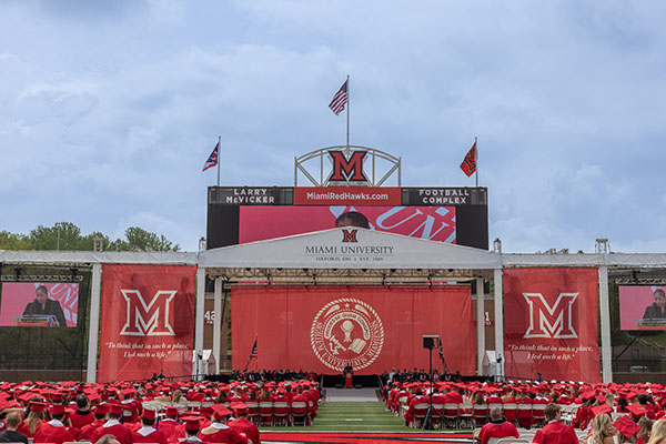 2023 spring commencement at Miami University