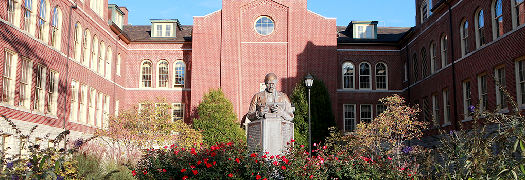 Summertime view of McGuffey Hall looking eastward