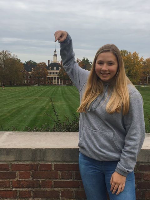 Student poses for a photo