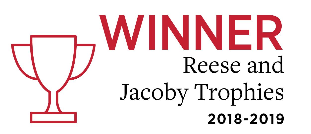 Winner. Reese and Jacoby trophies 2018-2019