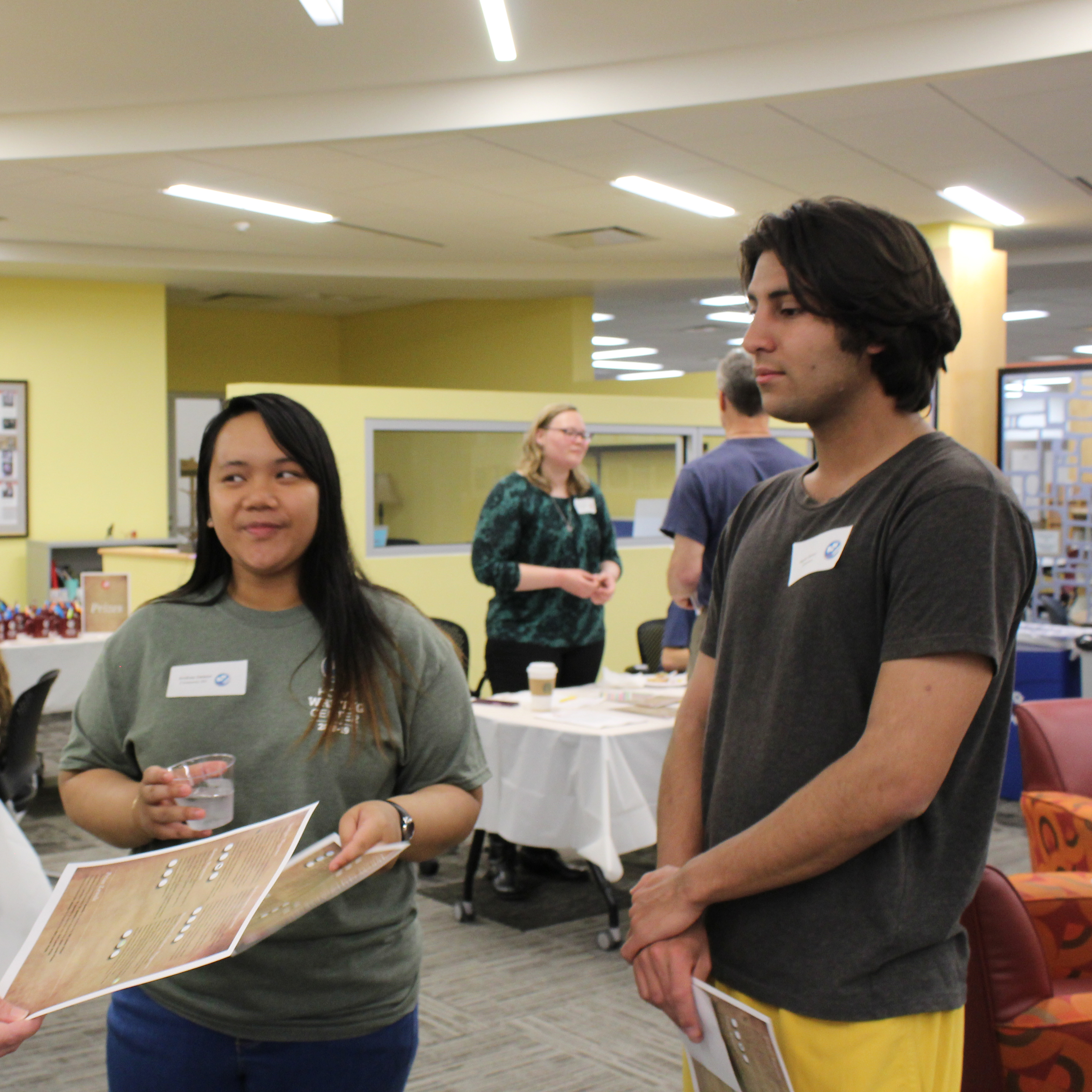Students participate in Writer's Progress.