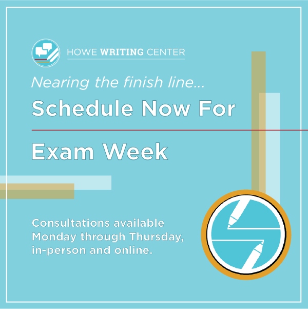 Appointments available for Exam Week