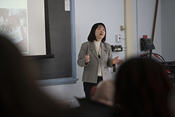 Chen Zhao giving a presentation