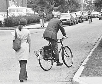Bob Etheridge on his bike.