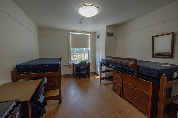 Student room in Miami residence hall