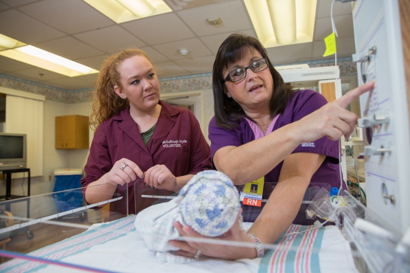 Miami University students learn skills at McCullough-Hyde Memorial Hospital.