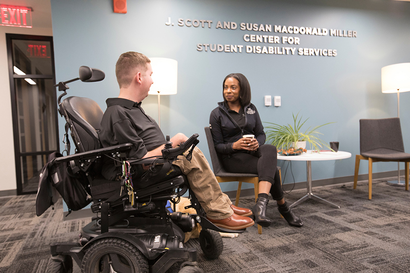 The J. Scott and Susan MacDonald Miller Center for Student Disability Services (SDS) provides services and reasonable accommodations to ensure equal access to education.