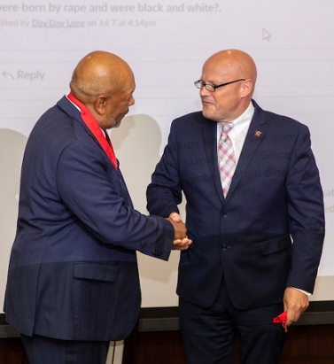 Rodney Coates receives the President's Medal