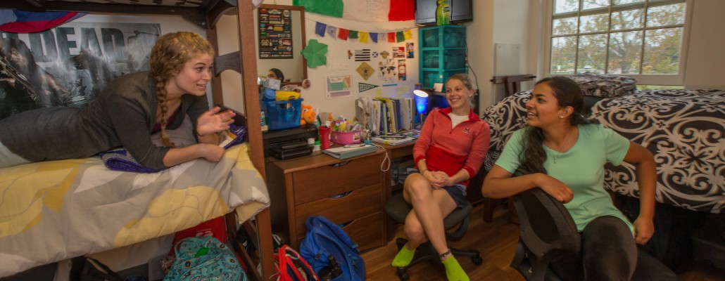 Students in room in Beechwood