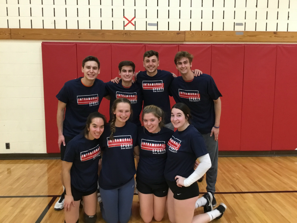 Volleyball Co-Rec December Champions Team Sydney Arend