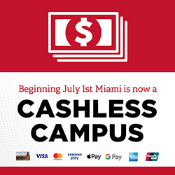 Beginning July 1st Campus is Cashless