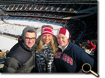 Amanda Lawson and friends at Soldier Field hockey game photo