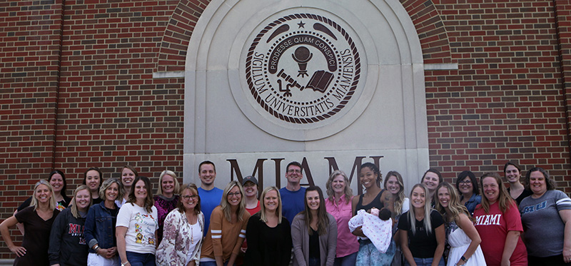 OWP students in front of Miami building