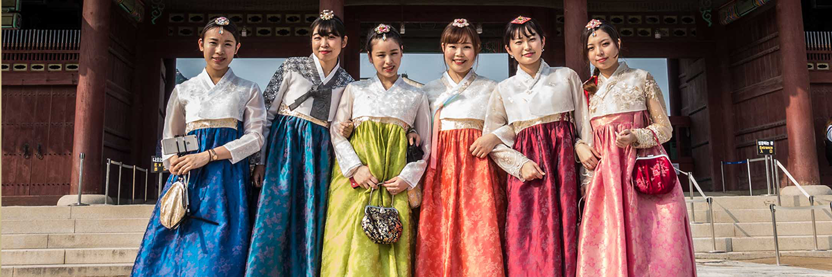 Women Wearing Traditional Korean Dresses