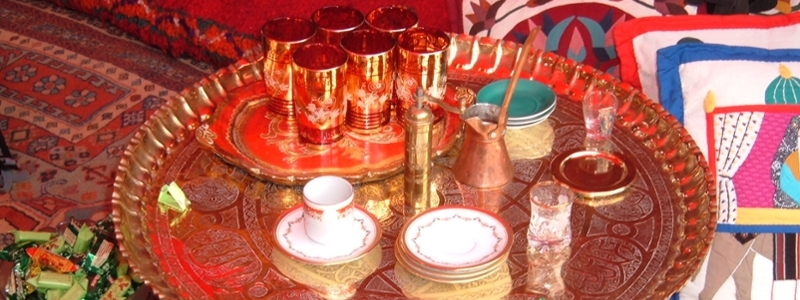 A presentation of tea on Silk Road