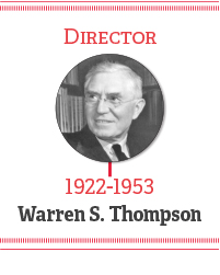 Director 1922-1953 Warren S. Thompson