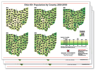 Thumbnail images of 11 x 17 Ohio population posters