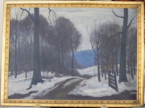 Marston Hodgin painting, 'Hueston Woods'