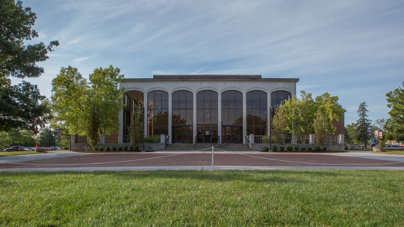 Exterior of CPA with plaza