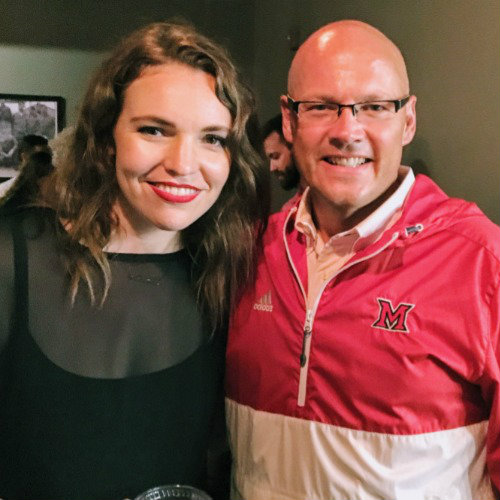 Beth Stelling with President Greg Craword