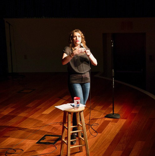 Beth Stelling on stage