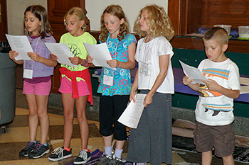 MCT Students rehearsing a song
