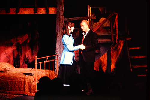 Polly and Macheath in Threepenny Opera
