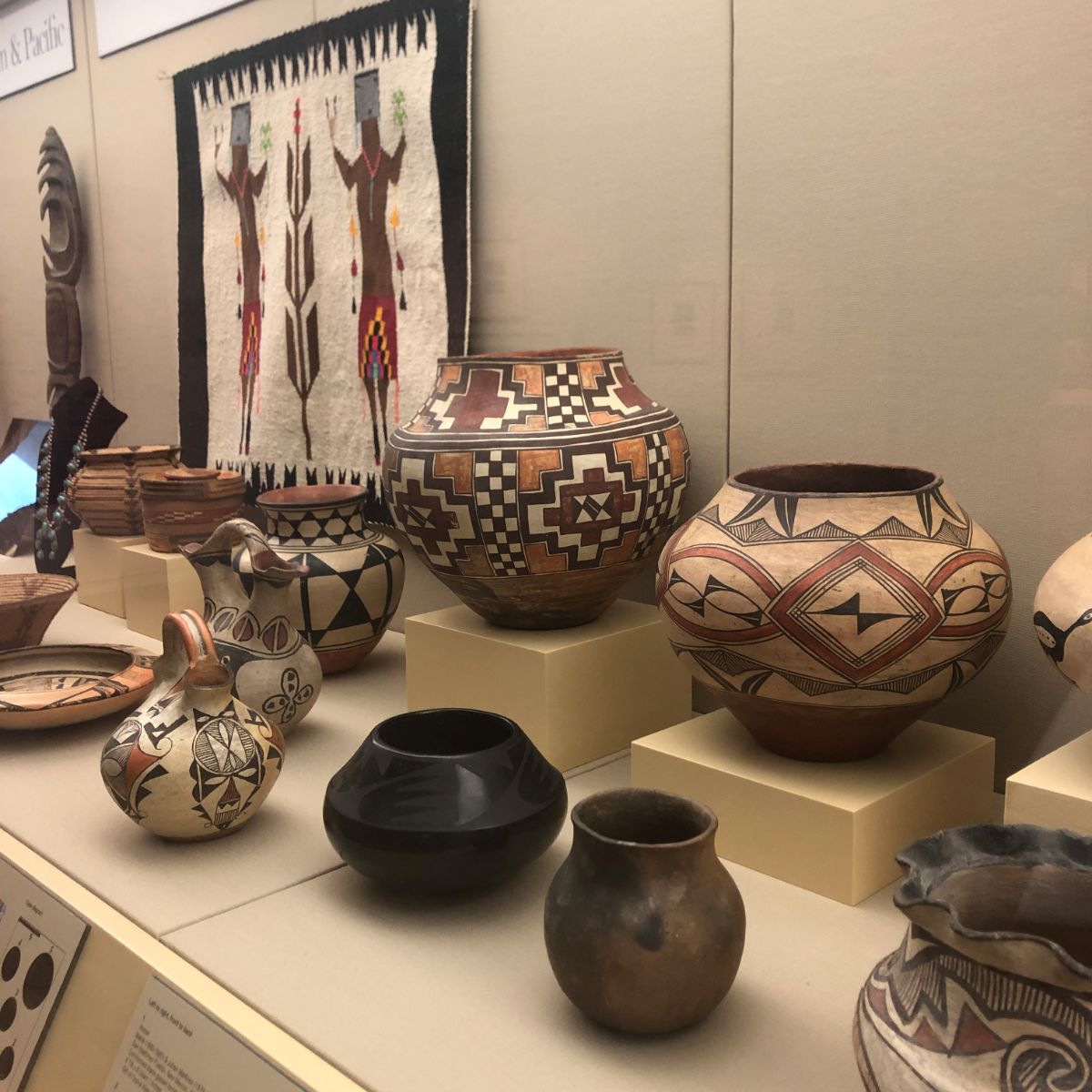 Southwest US tribal pottery and textiles in the Edna M. Kelly Collection
