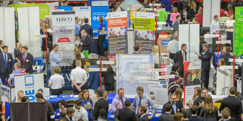 Students at Career Fair