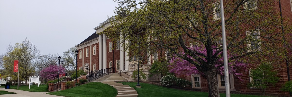 Benton hall in the Spring