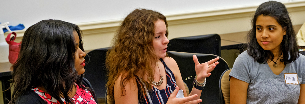 Students engage in discussion