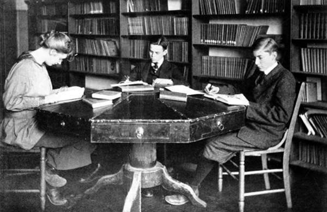 The table on which Dr. McGuffey prepared his famous readers.