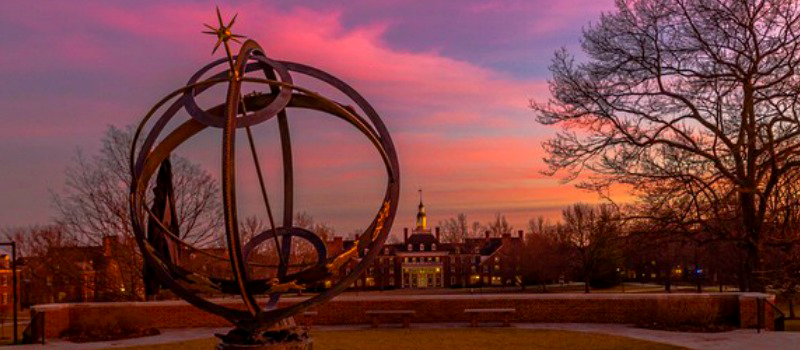 Globe at Miami University campus