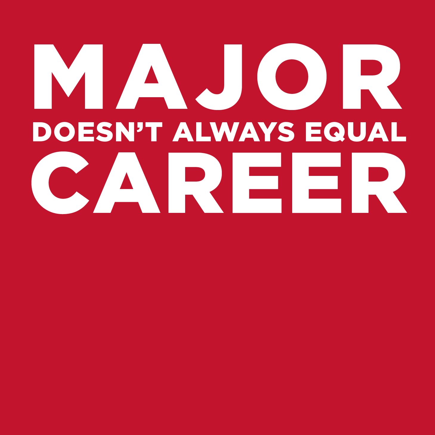 Major doesn't always equal career