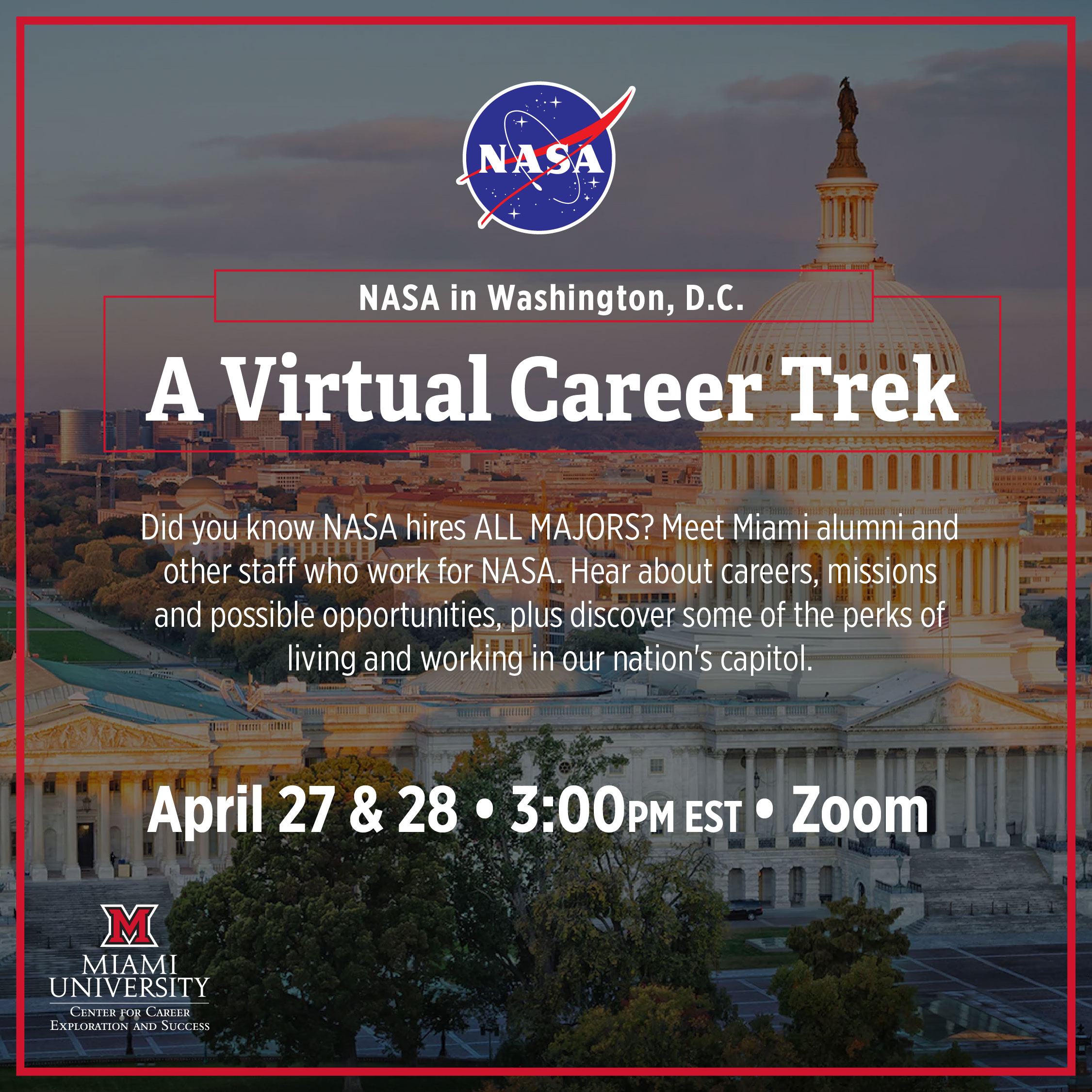 Virtual Career Trek for NASA at Washington, D.C.