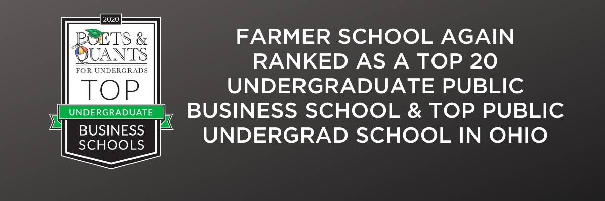 Farmer School again a top 20 public undergraduate program
