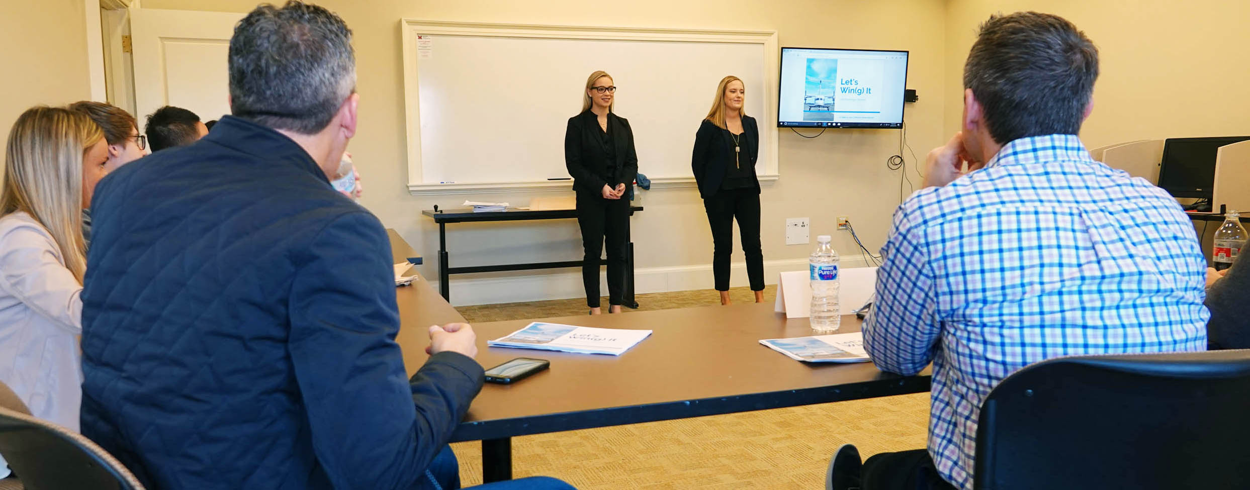 Students make a pitch at the Cradle of Marketers