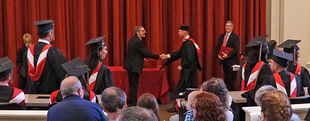 MBA graduation wide shot