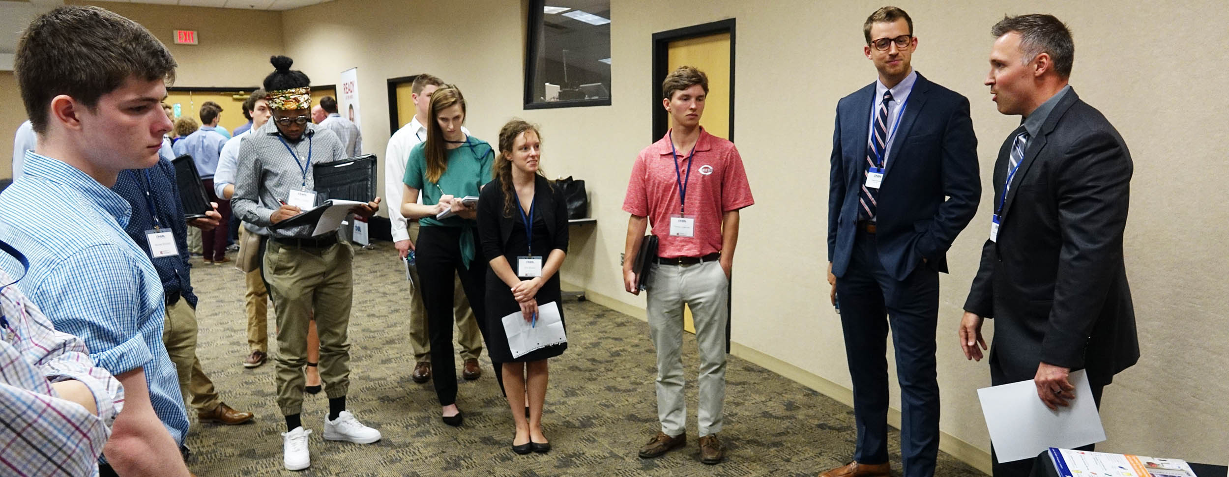 Students listen to Cintas presentation