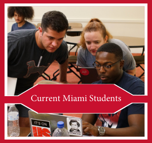 current miami students landing page