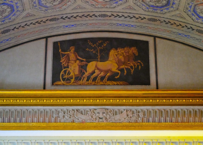 A drawing on the wall