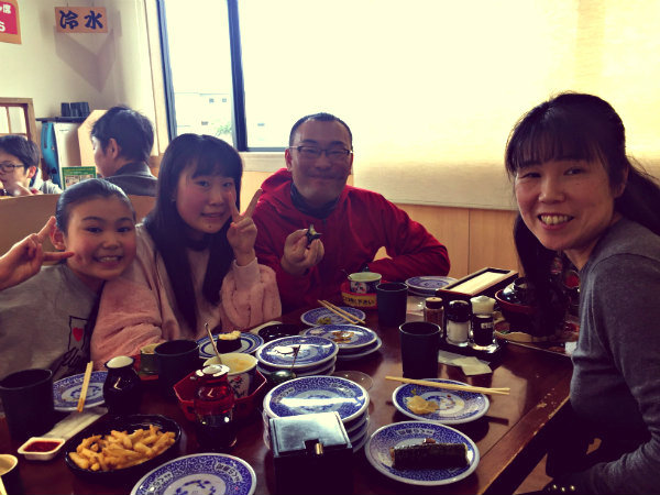 Sarah's host family in Japan.