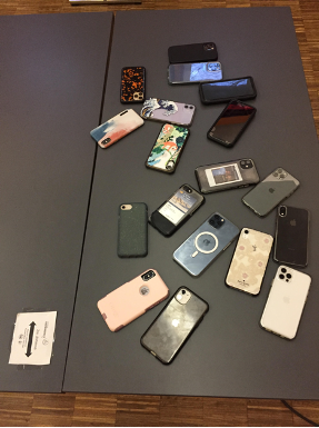 Confiscated phones