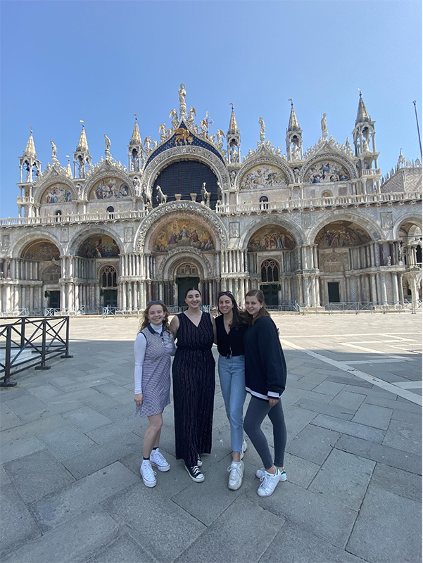 Paige and friends in Florence