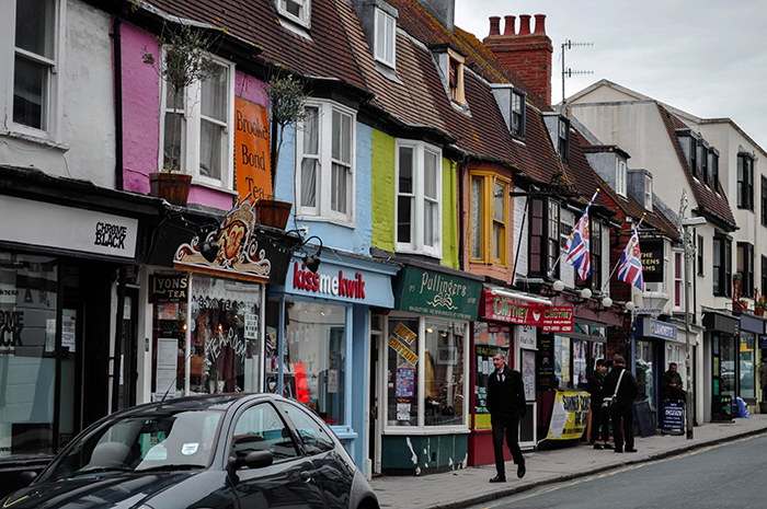 View of Jamess Street, Brighton, England