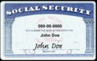 photo of a social security card