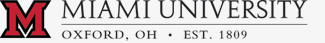Miami University Logo, Established 1809, Oxford Ohio