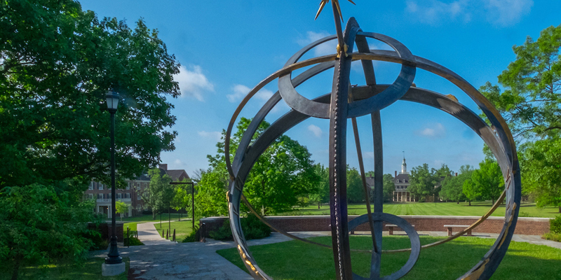 The Miami sundial located in Central quad