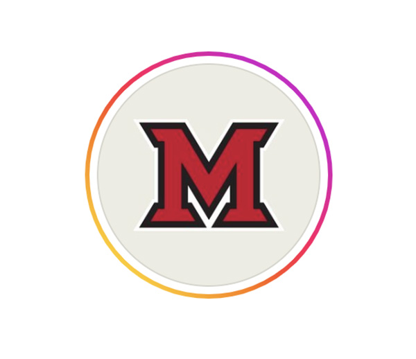 Beveled M Miami Instagram logo