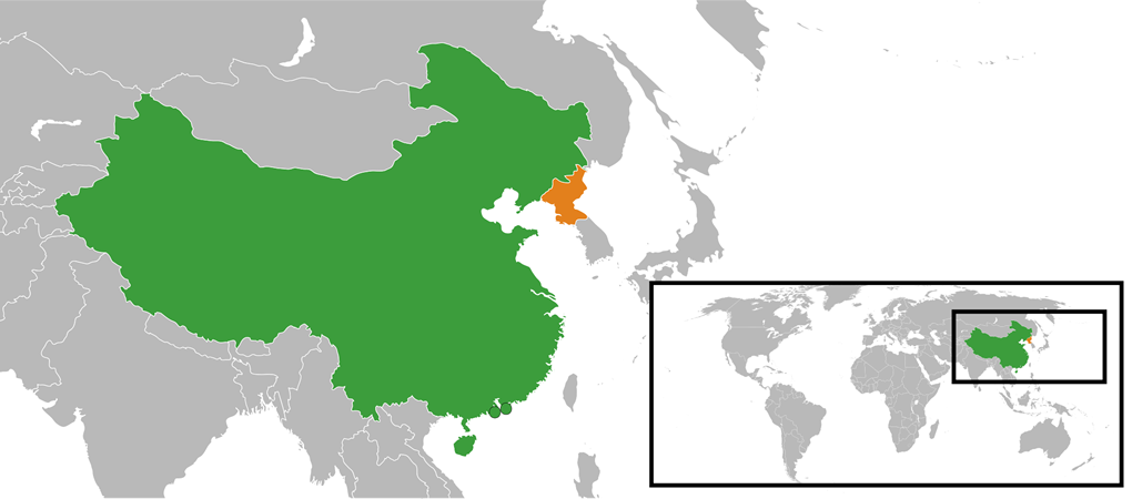 A map of the Asia pacific region.